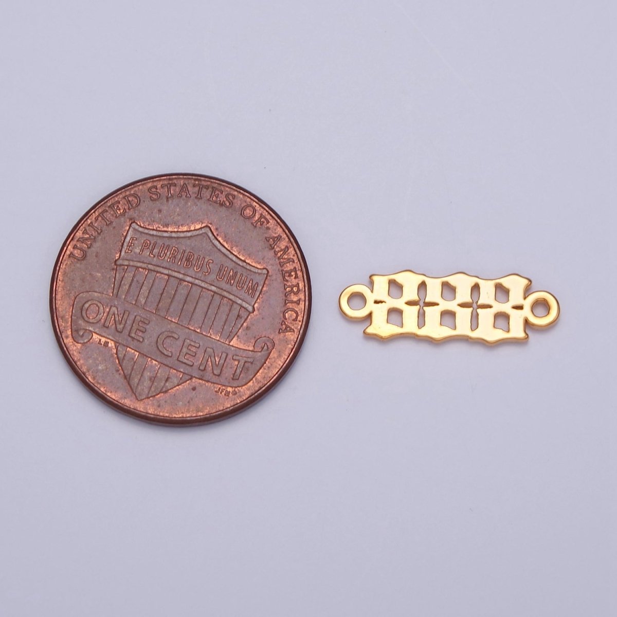 Mini Gold Filled Angel Number Charm Connector Lucky Number for Necklace Bracelet Component G-856~G-864