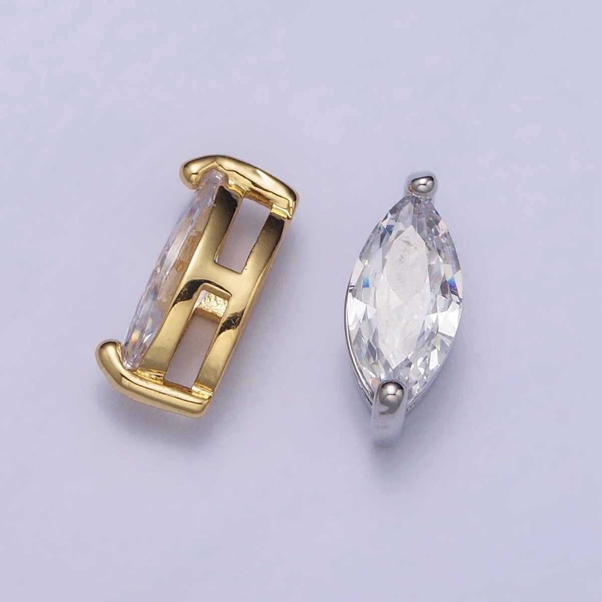 Mini Gold Filled Marquise Bead Spacer Connector 11.6 x 5.1mm for Bracelet Necklace B-816