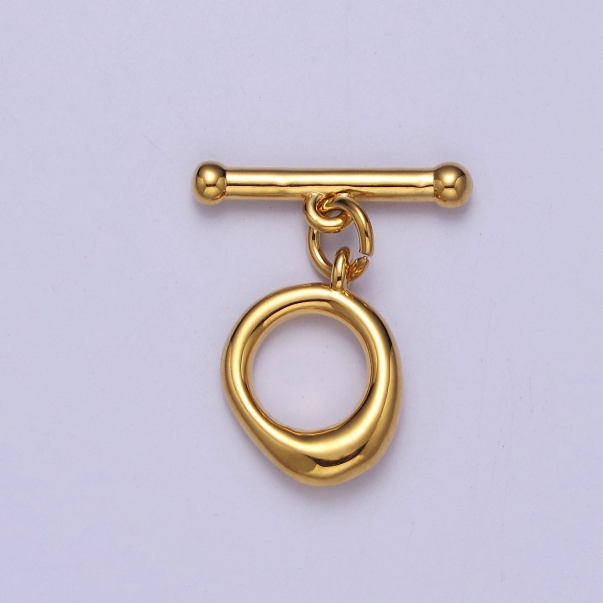 Mini Gold Round Toggle Clasp, Bracelet Necklace Jewelry Clasps, 24K Gold Filled OT Clasp L-705 L-706 L-707