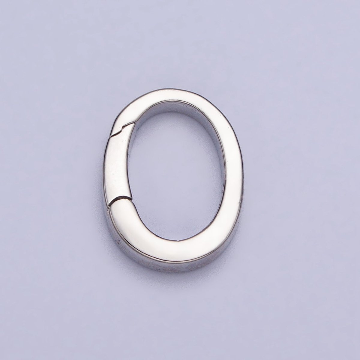 Mini Gold Spring Gate Ring, Push Gate ring 13.4 x 17.5mm Oval Ring Charm Holder Gold Clasp for Jewelry Clasp Z-305 Z-306