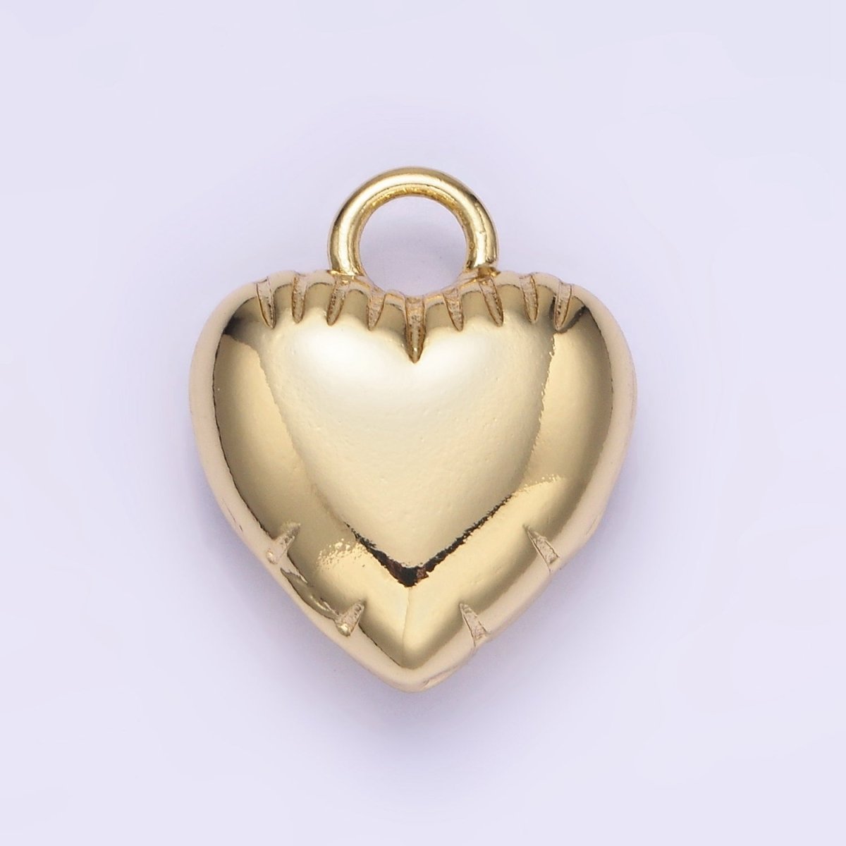 Mini Heart Balloon Charm 14K Gold Filled Love Pendant | W499