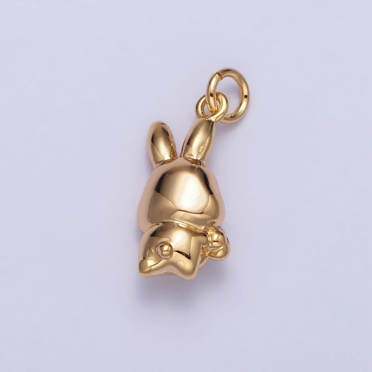 Mini Little Rabbit Bunny Carrot Add-On Charm in Gold & Silver | AC286 AC287