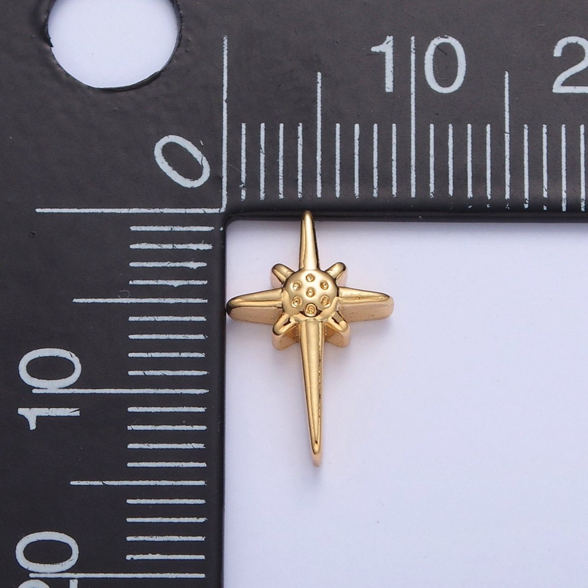 Mini North Star Bead for Bracelet Necklace Component W-851 - DLUXCA