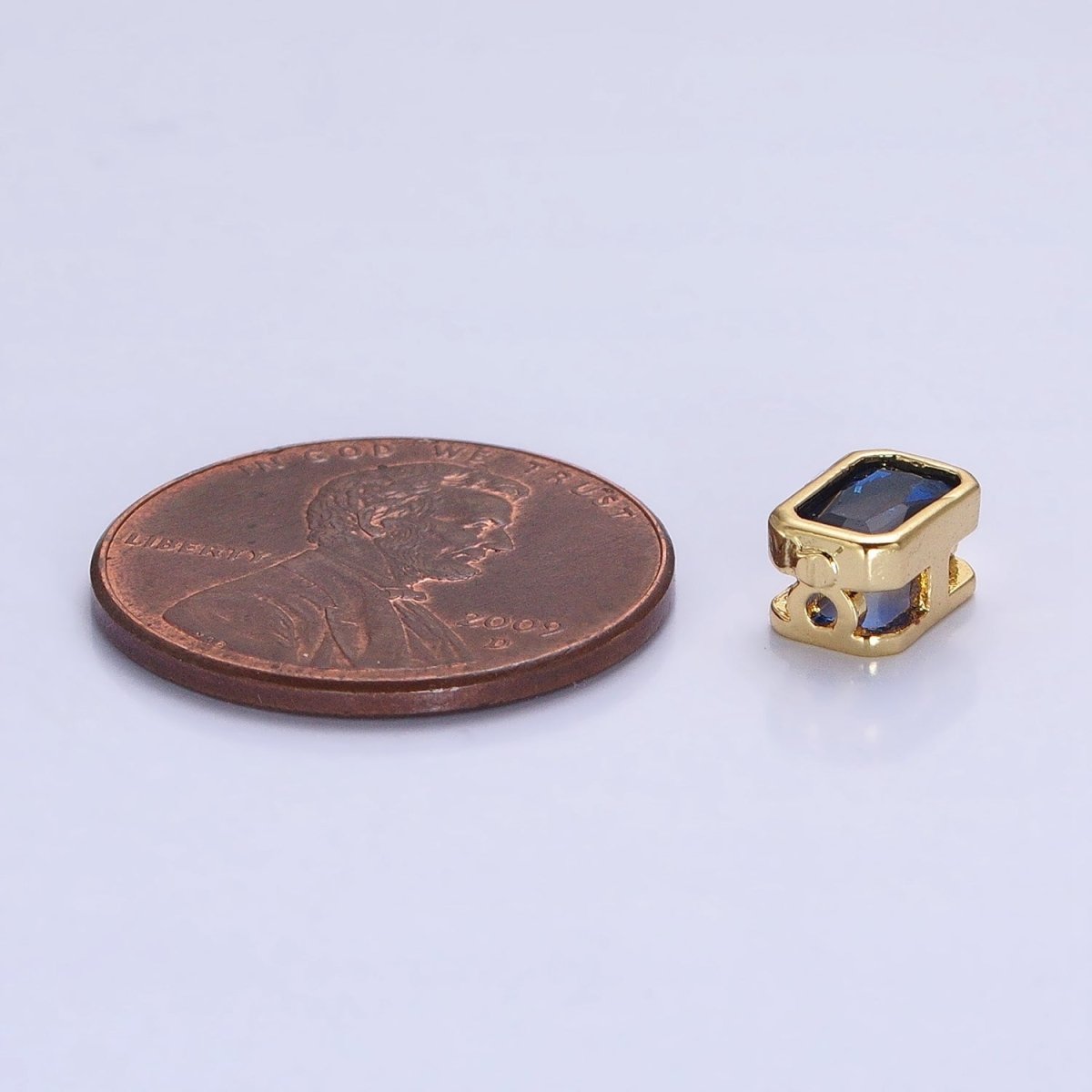 Mini Rectangle Bead Spacer CZ Micro Pave Geometric Spacer Bead Connector Charm B-435 B-438 B-439 B-445  B-455 B-674