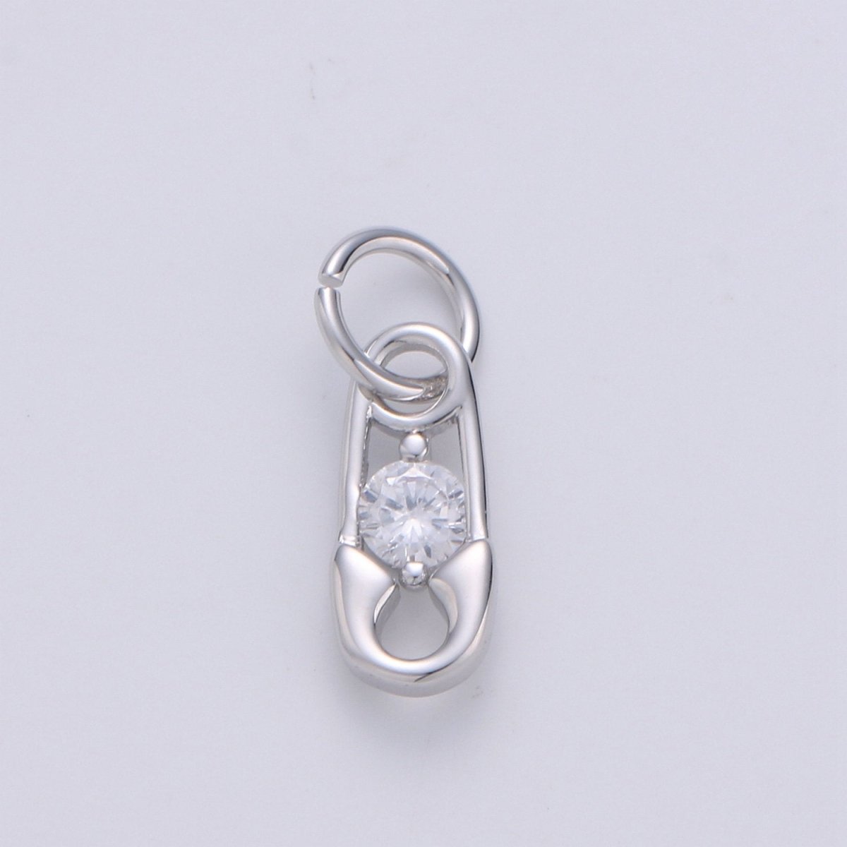 Mini Safety Pin Charm in 24K Gold Filled for Necklace Bracelet Earring Supply D-556 D-557