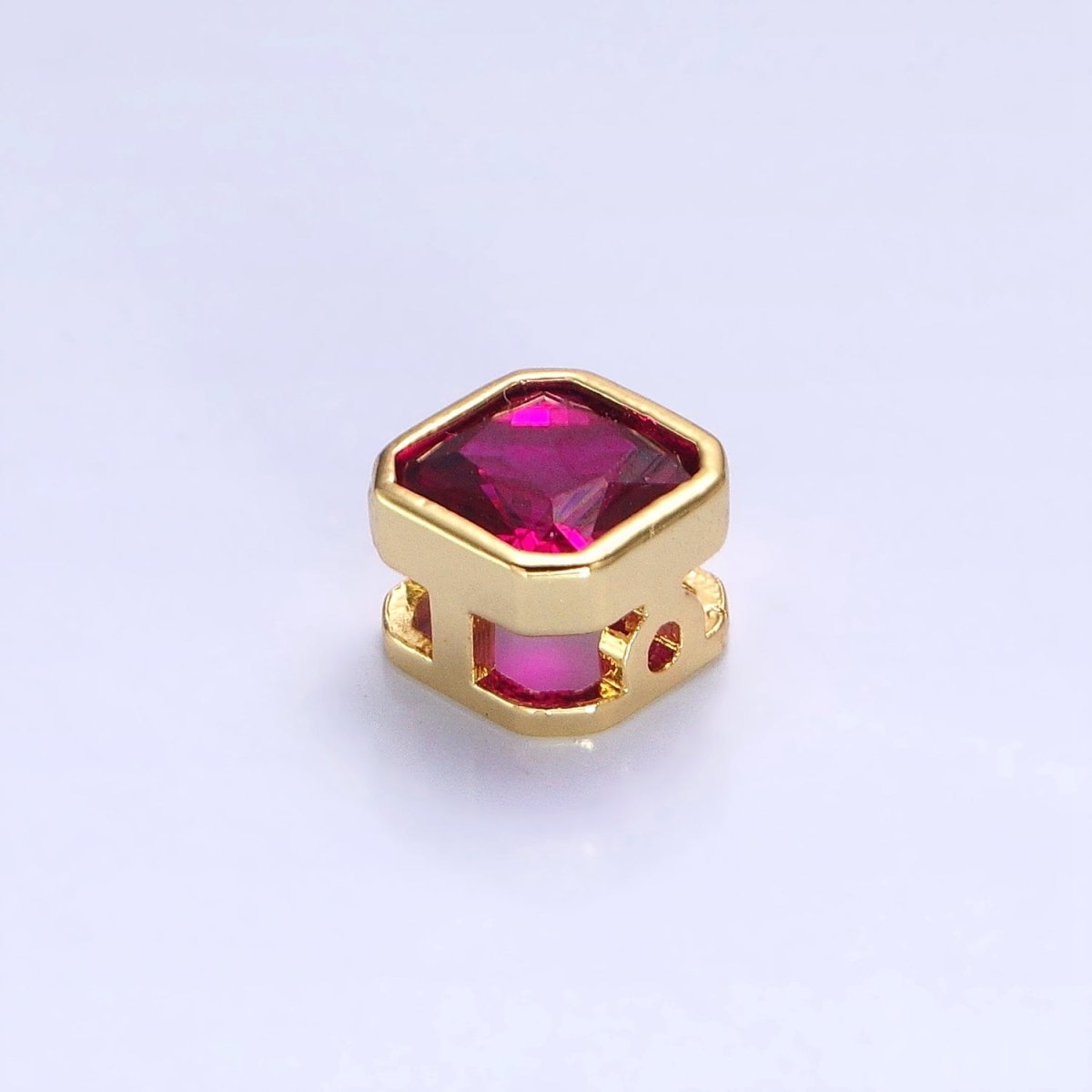 Mini Square Bead Spacer CZ Micro Pave Geometric Spacer Bead Connector Charm B-351 B-368 B-371 B-424 B-426 B-430 B-433