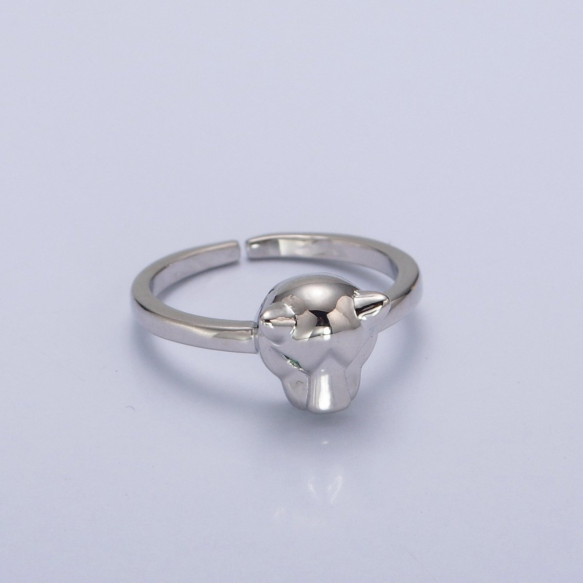 Minimalist 24K Gold Filled Jungle Panther Ring in Gold & Silver O-796 O-797