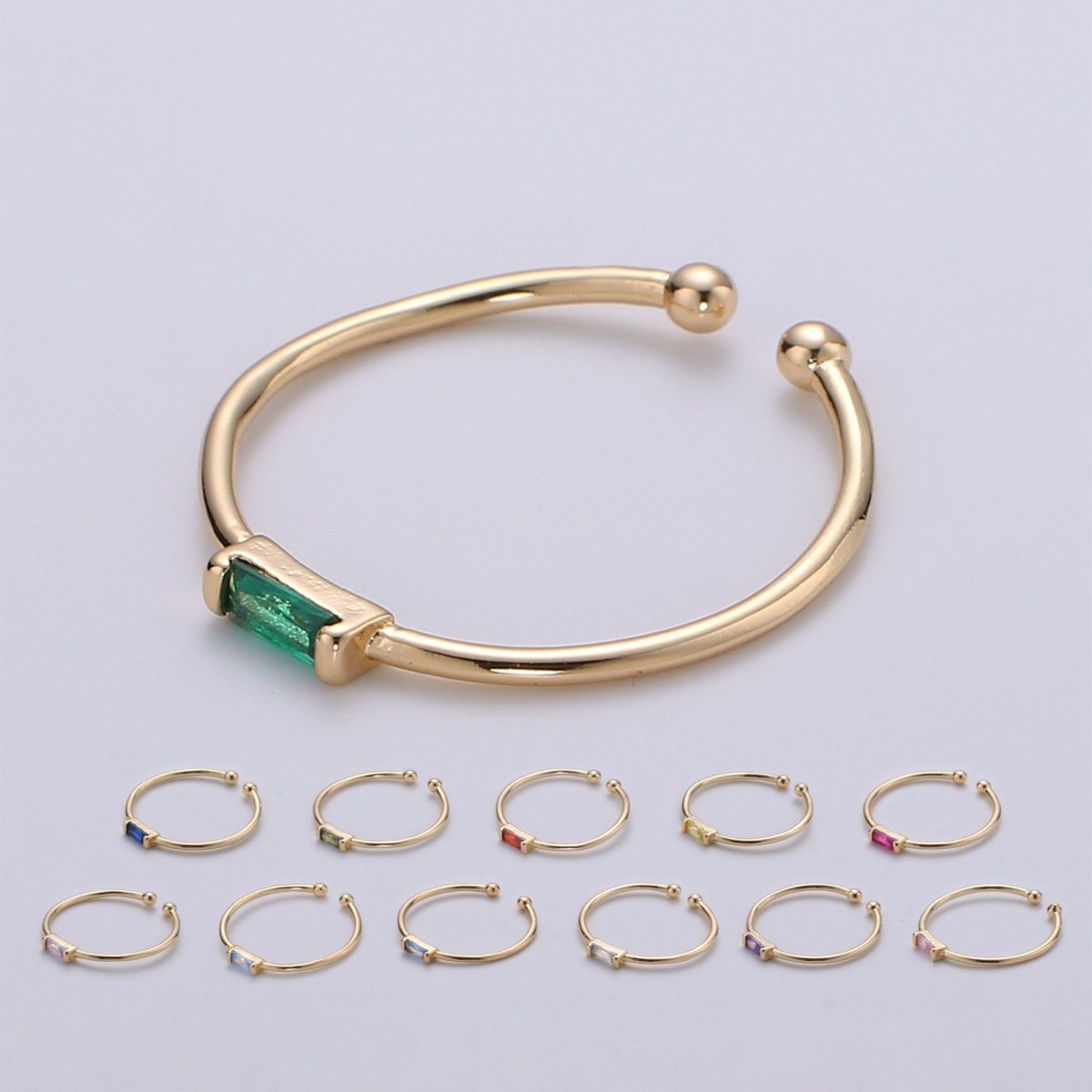 Minimalist Birthstone Ring • Cz Ring in Gold • Dainty Birthstone Ring • Stacking Ring • Valentine Gifts for Mom Wife Friend R-215 R-216 R-218 R-219 R-220 R-223