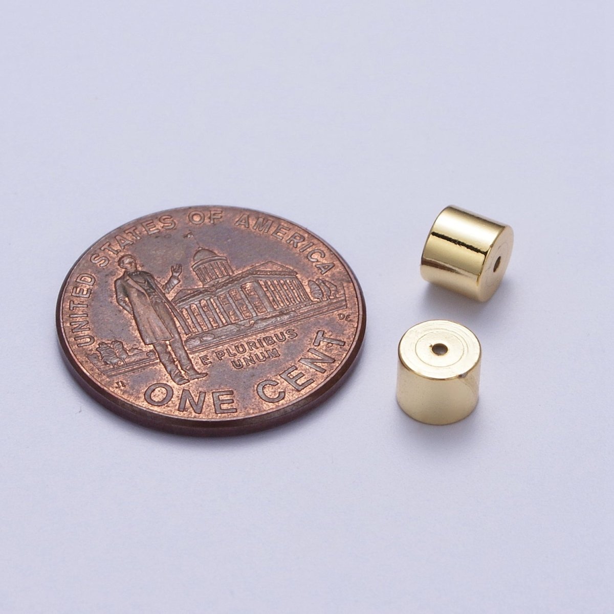 Minimalist Cylinder Earrings Backings Jewelry Supply (12 Pieces) Set in Gold & Silver | K-074 K-076