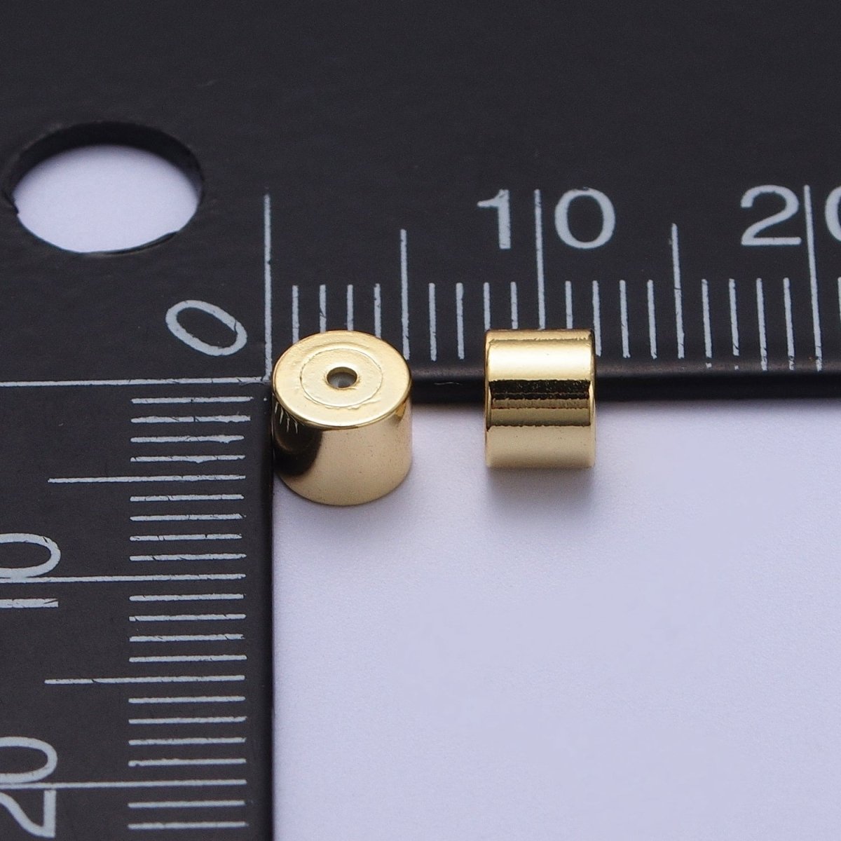 Minimalist Cylinder Earrings Backings Jewelry Supply (12 Pieces) Set in Gold & Silver | K-074 K-076