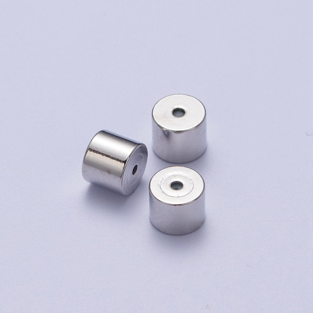 Minimalist Cylinder Earrings Backings Jewelry Supply (12 Pieces) Set in Gold & Silver | K-074 K-076