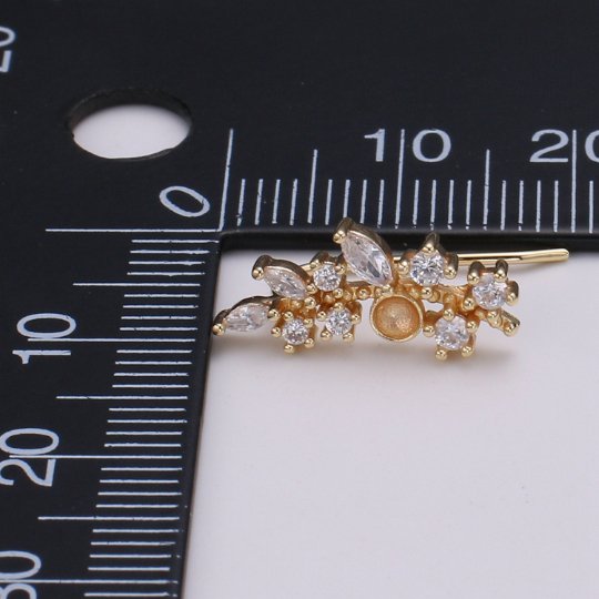 Minimalist ear climbers | ear crawlers earrings | ear climber earrings | ear crawlers | ear pins | ear sweeps P-004 - DLUXCA