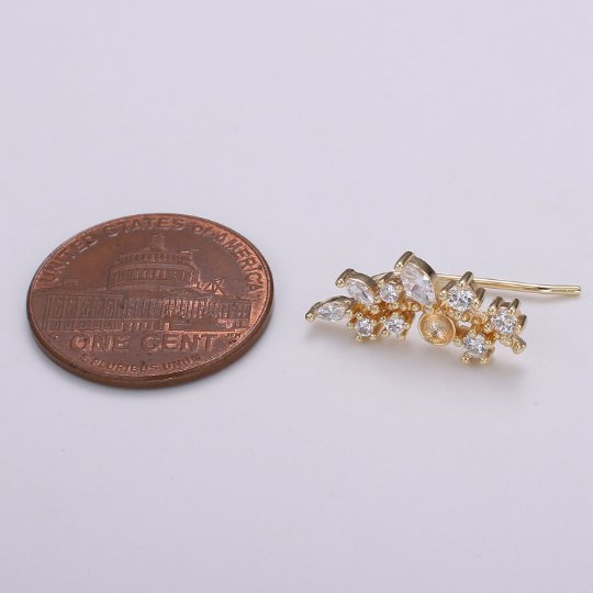 Minimalist ear climbers | ear crawlers earrings | ear climber earrings | ear crawlers | ear pins | ear sweeps P-004 - DLUXCA