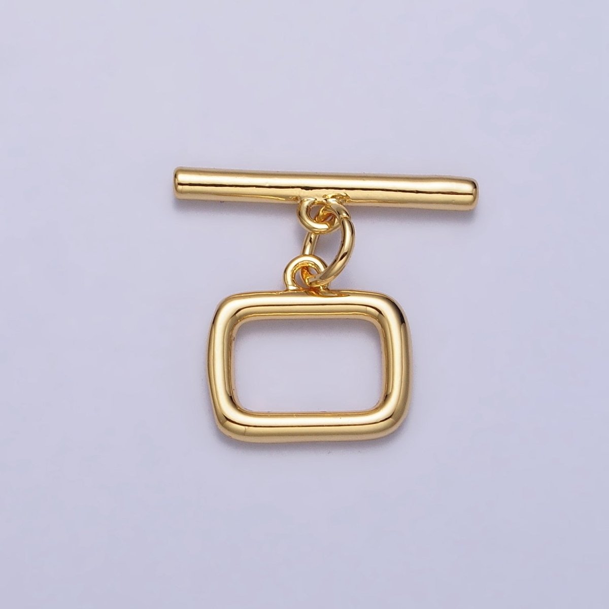 Minimalist Rectangular Toggle Clasps Jewelry Closure Supply in Gold & Silver | Z-078 Z-079