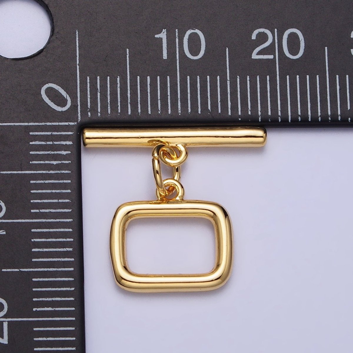 Minimalist Rectangular Toggle Clasps Jewelry Closure Supply in Gold & Silver | Z-078 Z-079