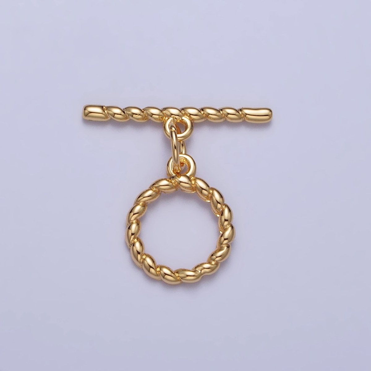 Minimalist Twisted Mini Croissant Toggle Clasps Jewelry Closure Supply in Gold & Silver | Z-101 Z-102