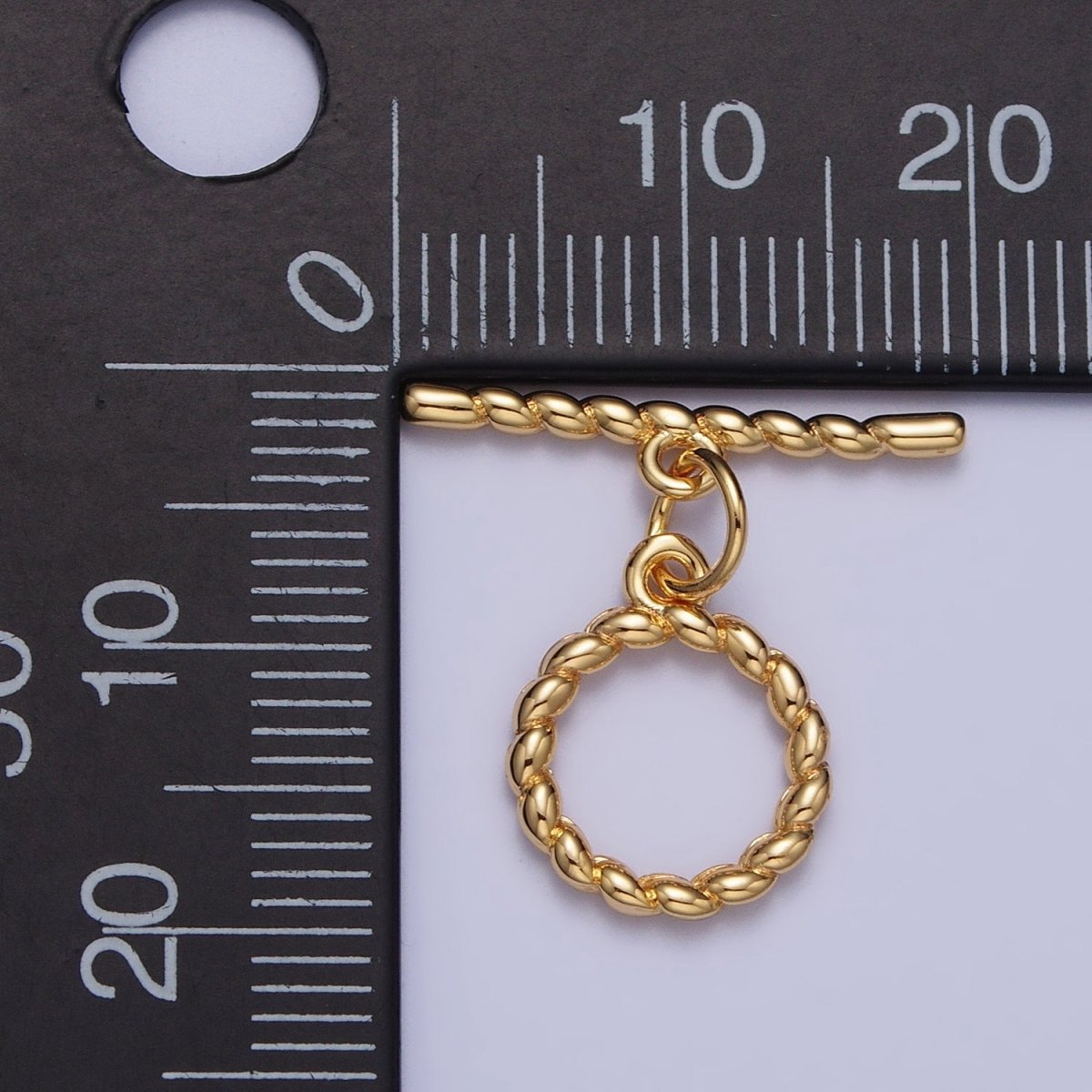 Minimalist Twisted Mini Croissant Toggle Clasps Jewelry Closure Supply in Gold & Silver | Z-101 Z-102