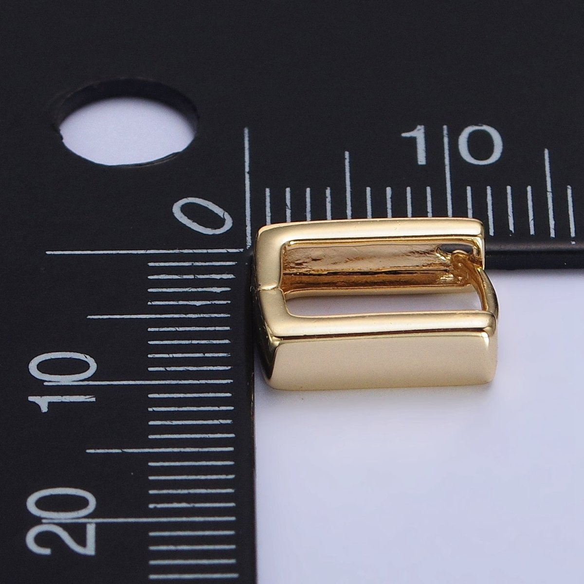 Modern Geometric Square Hoop Earrings in Gold, Silver Geometric Jewelry Rectangle Huggie Earring AB-305 AD-798