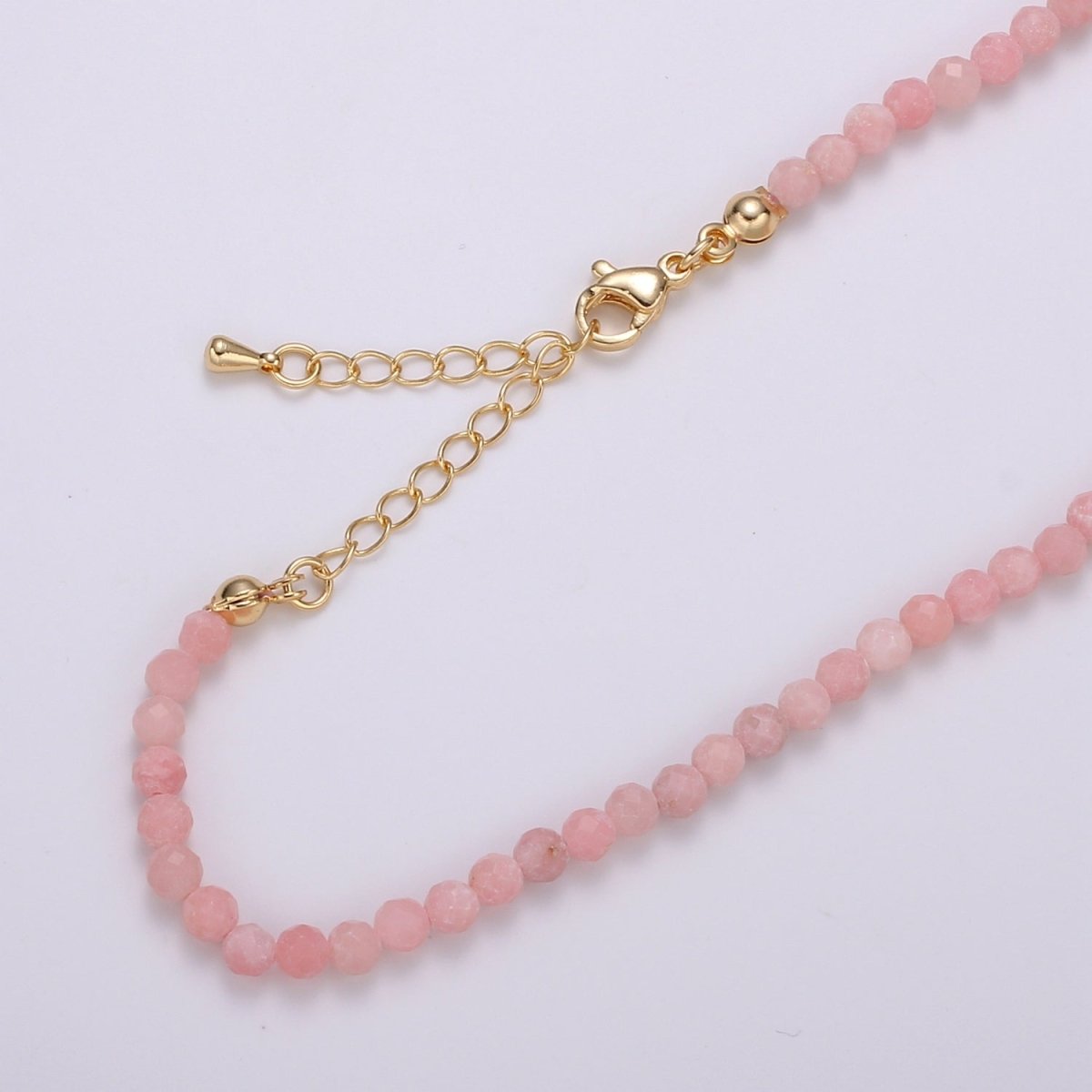 Multicolor Natural Gemstone Beads Morganite Amazonite Pink Rose Quartz Moonstone Purple Amethyst Necklace Ready To Wear | WA-012 Clearance Pricing
