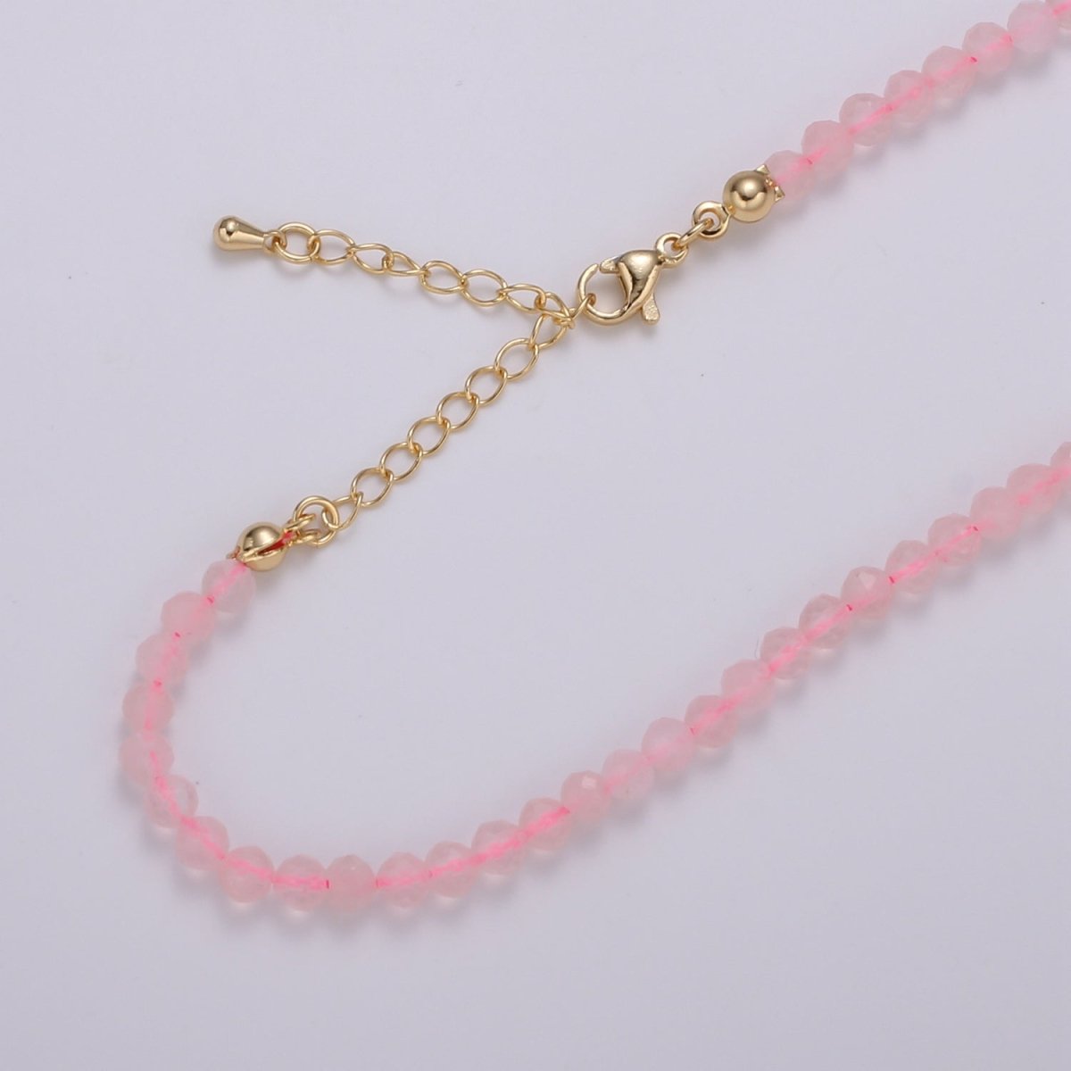 Multicolor Natural Gemstone Beads Morganite Amazonite Pink Rose Quartz Moonstone Purple Amethyst Necklace Ready To Wear | WA-012 Clearance Pricing