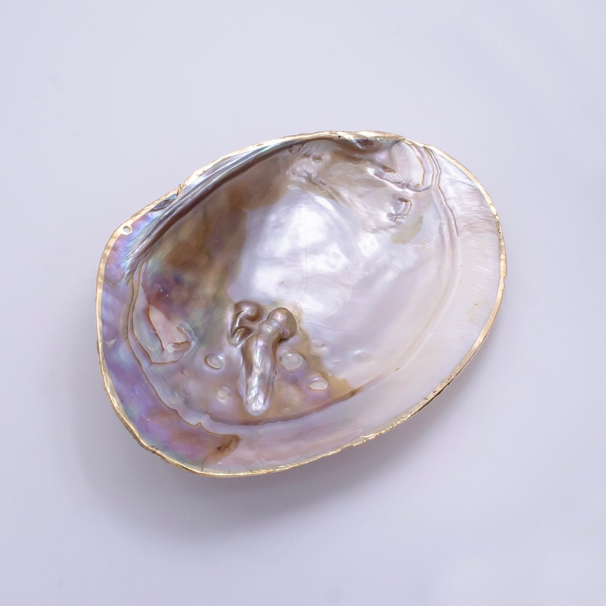Natural Freshwater Pearl Tray in Gold & Silver Findings | P1894