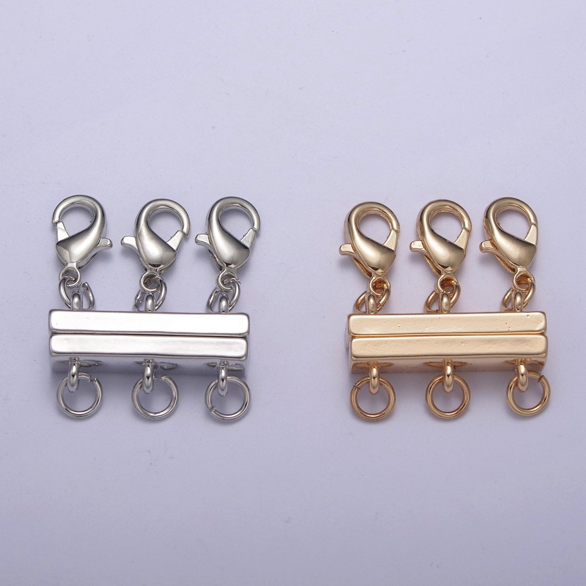 New Gold Magnetic Necklace Detangler, Multiple Strand Chain Necklace / Bracelet for Layering Stackable L-576~L-579 L-724