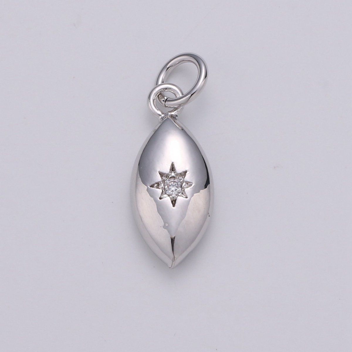 North Star Oval Shape Gold Filled Charm for Necklace Earring Bracelet - D-423-D-424