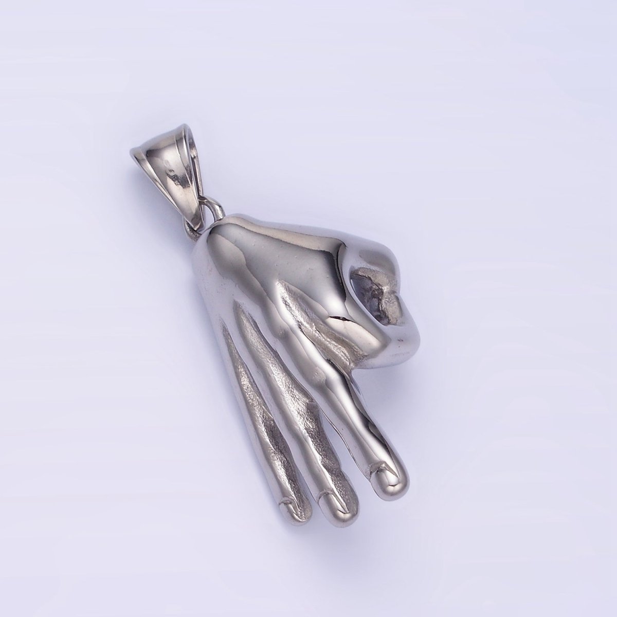 Okay Sign Hand Symbol Charm Gold Stainless Steel Ok Sign Pendant Hand Gesture Charm P1205