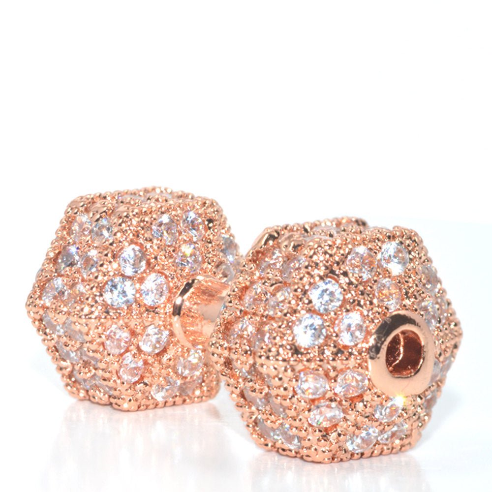 On Sale! CLEARANCE! Gold Filled Weight Lifting Sports Bracelet Charm Connector Genuine Cubic Zirconia Crystal Paved Design Cooper Plated Material | B-160