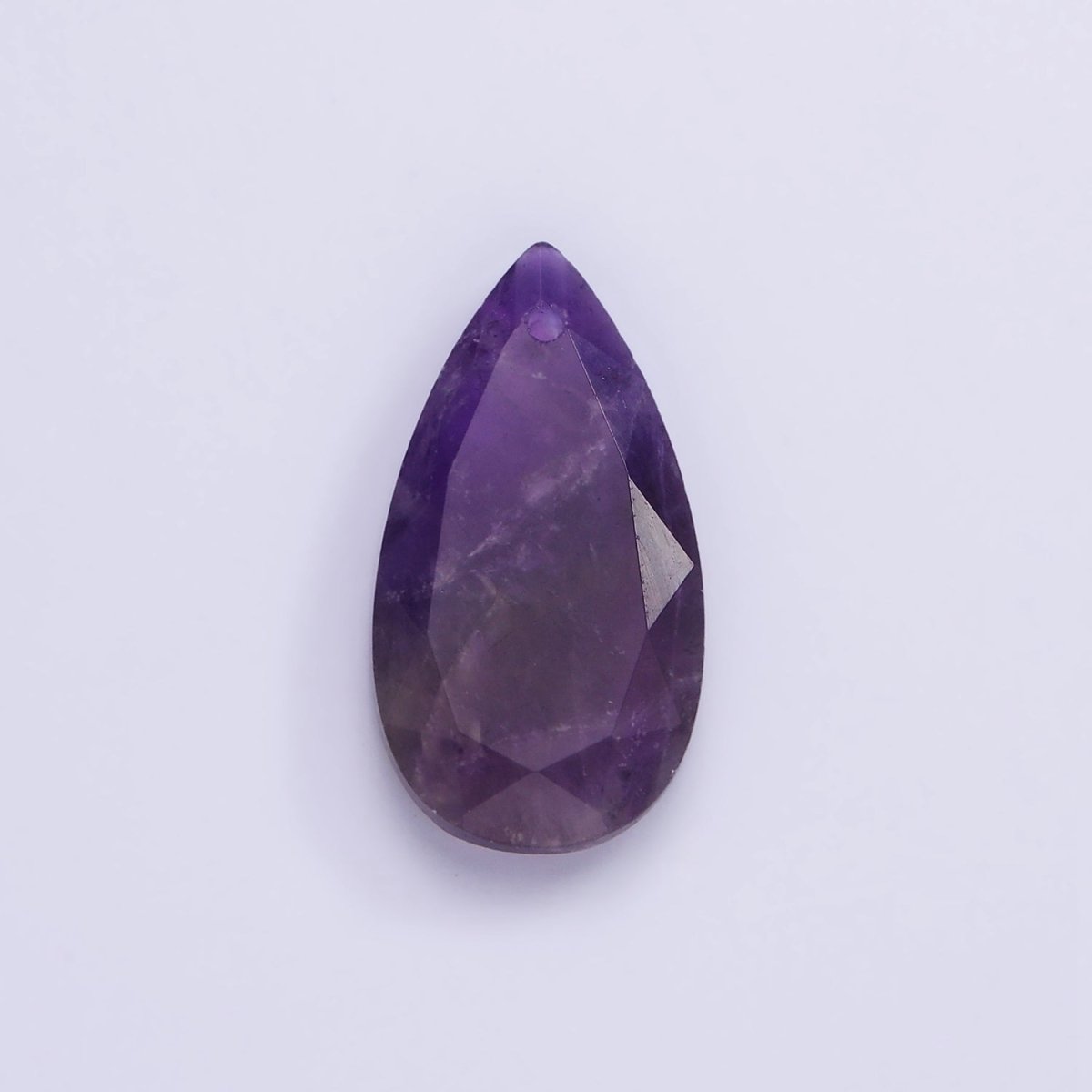 25mm Natural Gemstone Multifaceted Teardrop Charm | AG693 - AG695