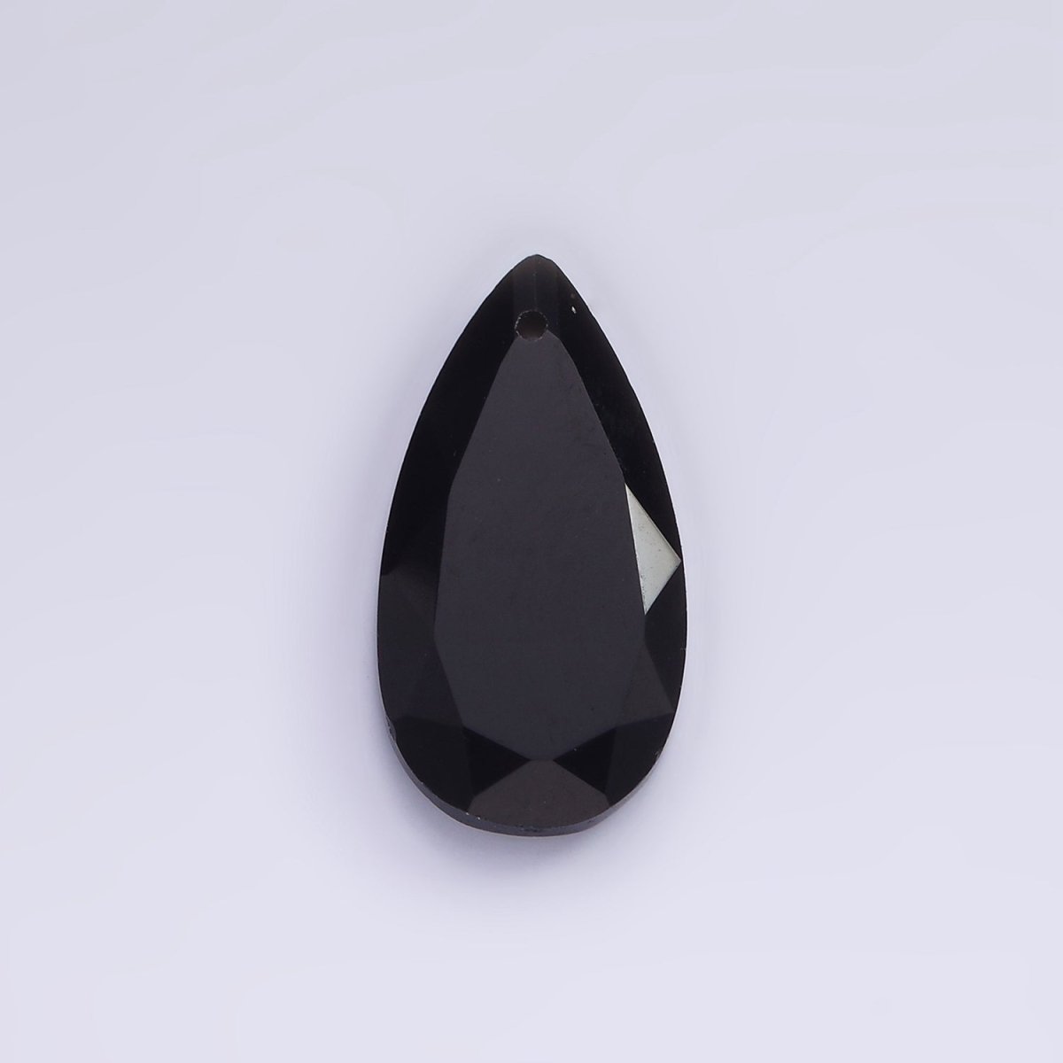 25mm Natural Gemstone Multifaceted Teardrop Charm | AG693 - AG695