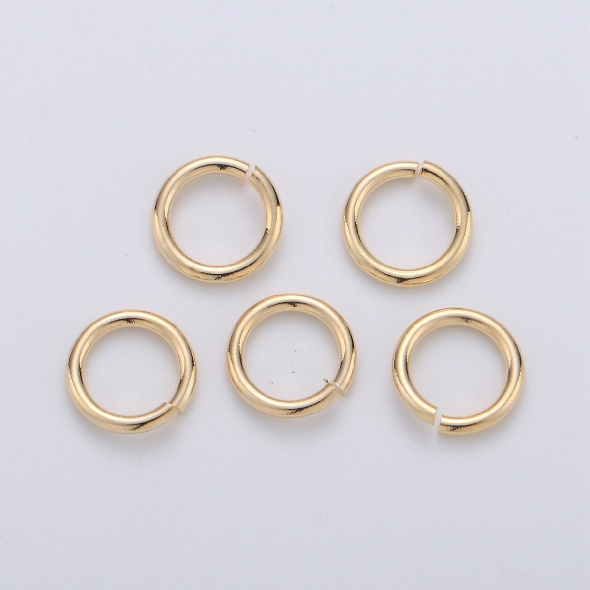 Open Jump Ring Real Gold Plated Jump Ring 4mm, 7mm with 20 gauge / 0.8mm thickness for Jewelry Supply Component 10gram SP-1580 SP-1581 SP-1592 SP-1593 - DLUXCA