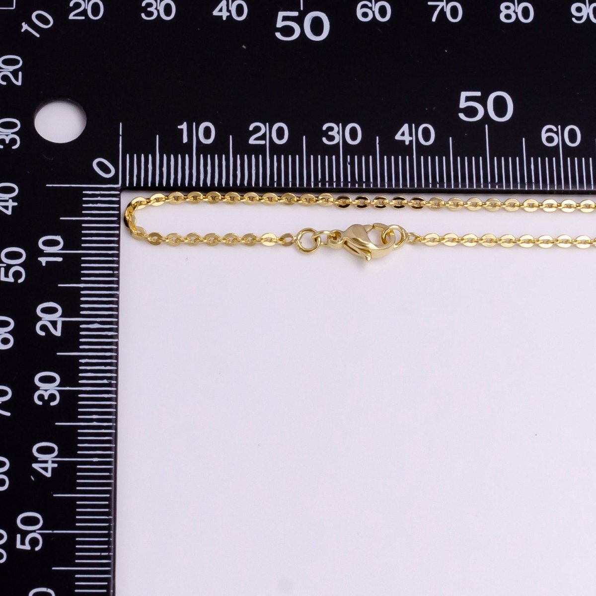 OS 14K Gold Filled 1.7mm Rolo Cable 17.5 Inch Layering Chain Necklace | WA-1904