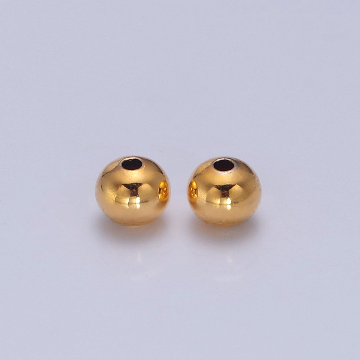 OS 4mm / 6mm 24K Gold Filled Beads. Gold Spacer Beads, Gold Spacer Ball Bracelet Connectors, Wholesale Jewelry Supplier L-744 L-745
