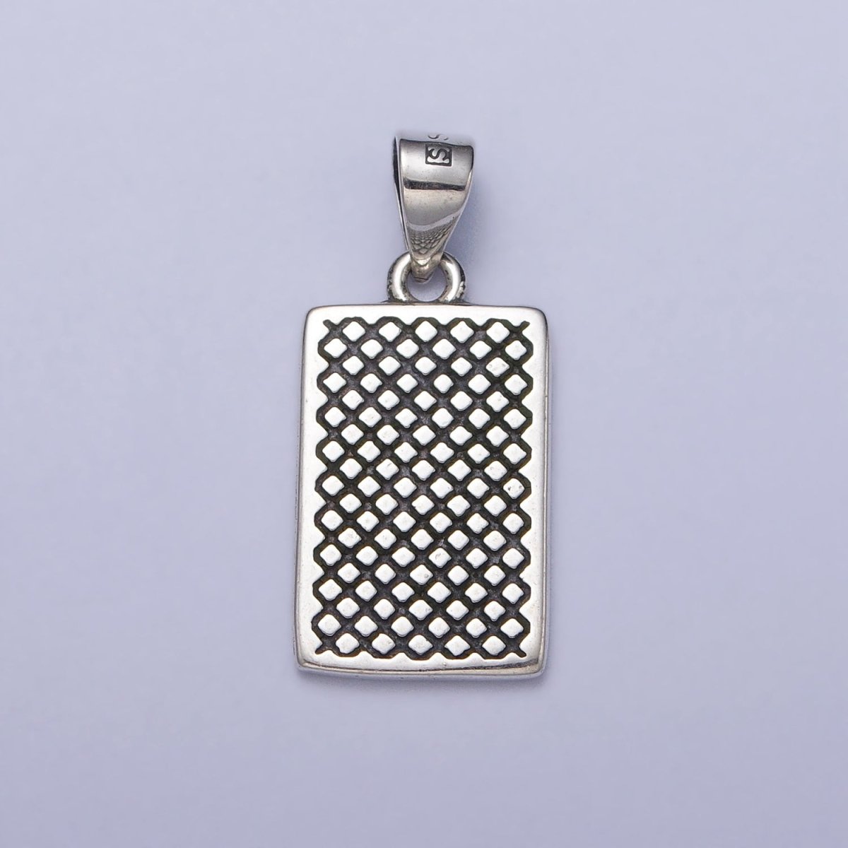 OS Dainty Sterling Silver Ace of Spades Pendant Silver Poker Card Gift S925 Pendant SL-393 - DLUXCA