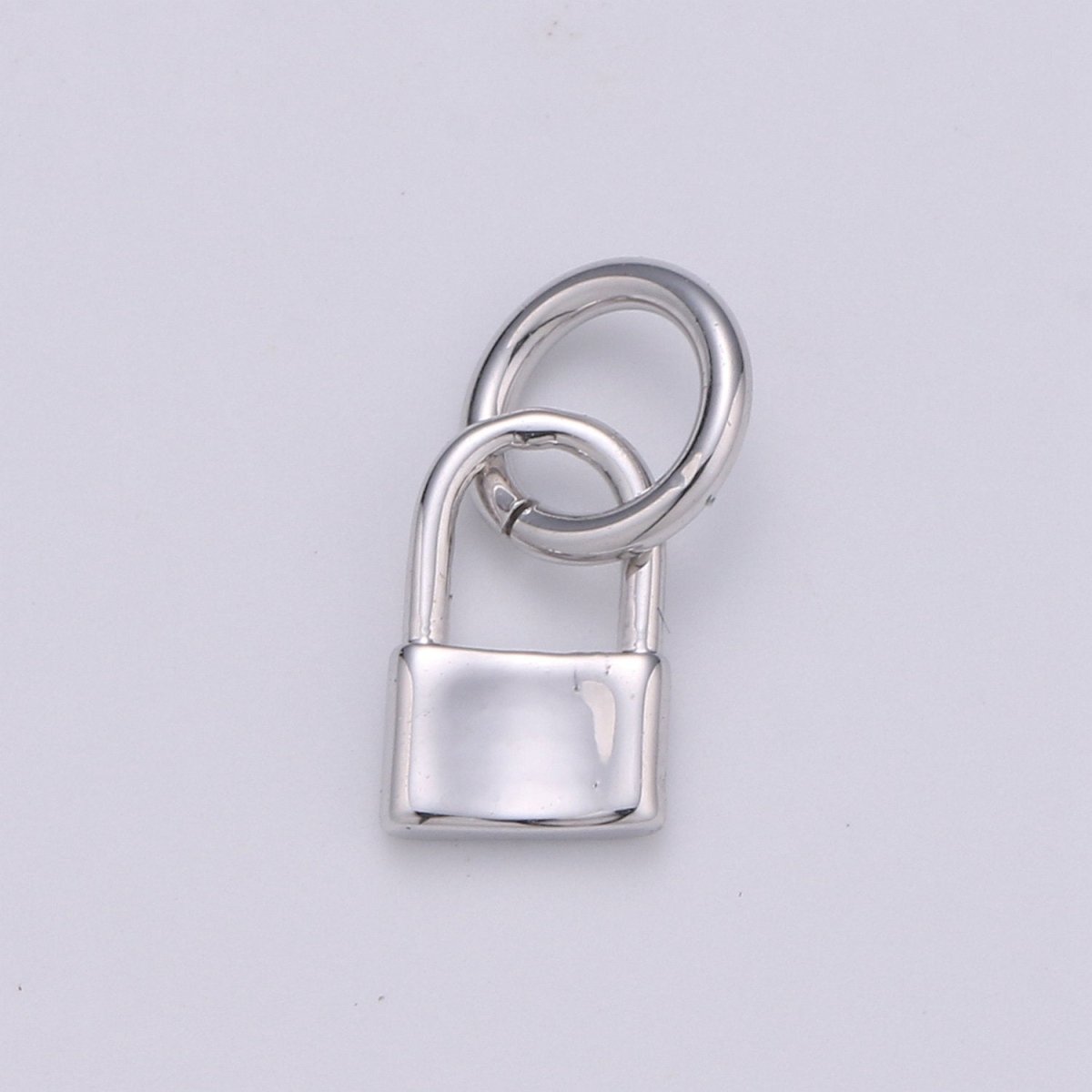 OS Gold Filled 5mm x 8mm Mini Padlock Gold, Silver Charm | D-669 D-668