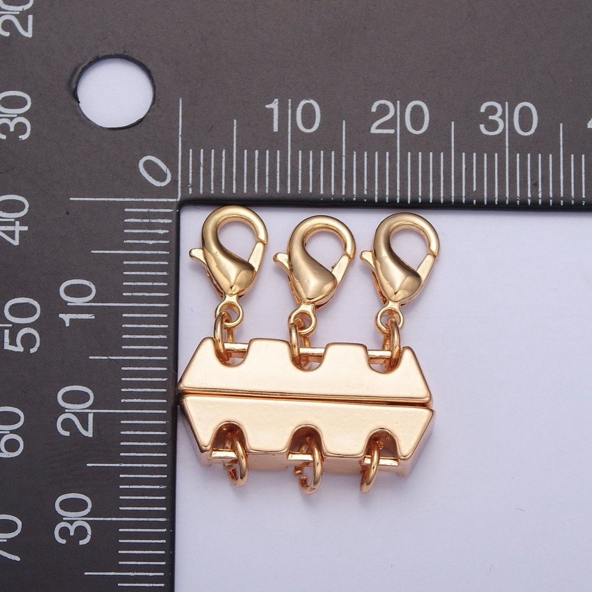 OS Gold Layered Necklace Clasp Detangler Necklace Separator for Layering – Light Weight, Tangle Free and Tarnish Free  L-780 L-781