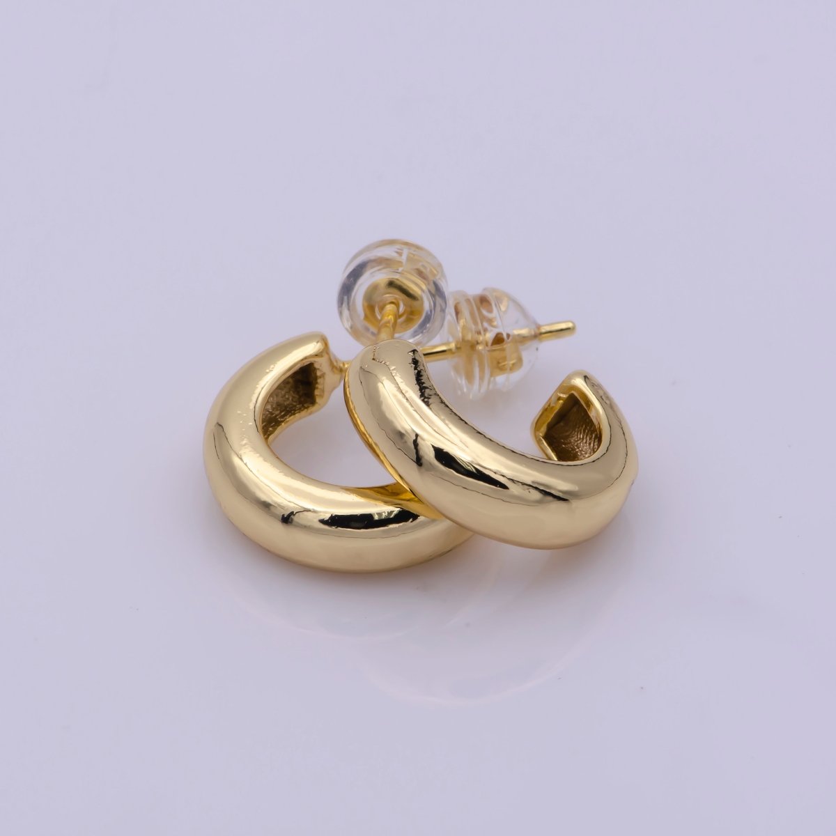 OS Minimalist Geometric Earrings Classic Tube Hoop Earring Gold Filled Hoop Earring Gift For Her! T-239 - DLUXCA