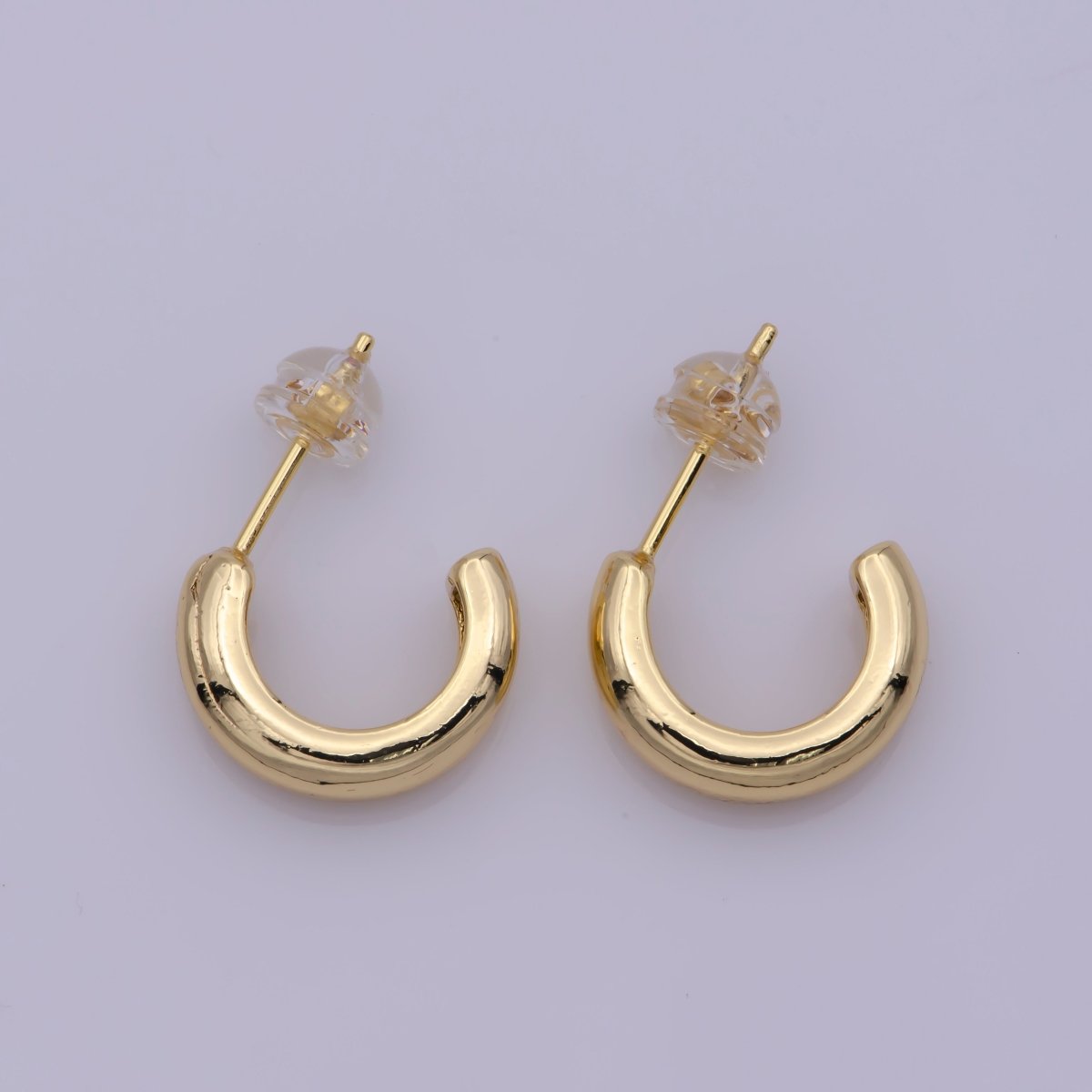 OS Minimalist Geometric Earrings Classic Tube Hoop Earring Gold Filled Hoop Earring Gift For Her! T-239 - DLUXCA