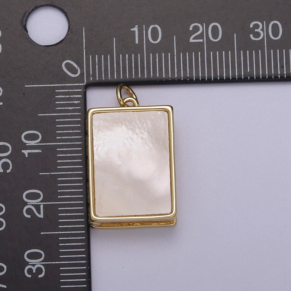 OS Pearl Locket Charm Necklace 14k Gold Filled Locket for Photo Necklace • Pearl Jewelry Heirloom personalized gift Supply C-112 - DLUXCA