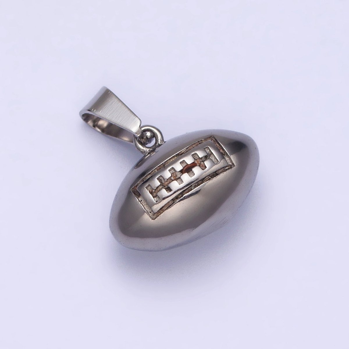 Stainless Steel American Football Athletic Sport Pendant in Gold & Silver J-710 J-711