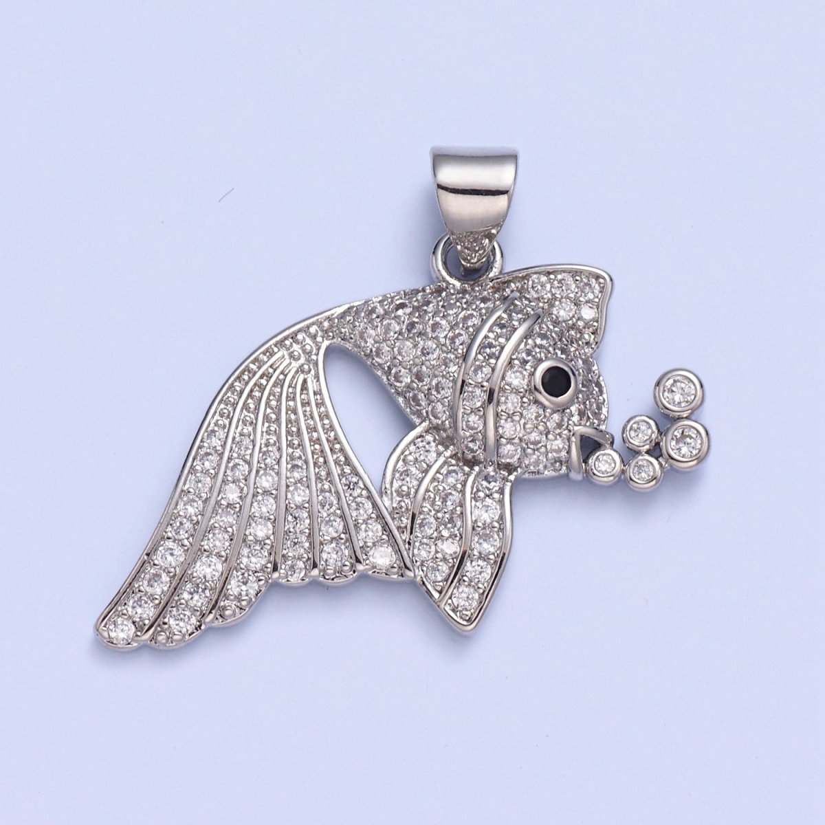 Pave Tropical Fish Charms, Gold Fish Charm, Jewelry Making, Craft Supplies 14k Gold Filled Pendant I-207 I-209 I-212