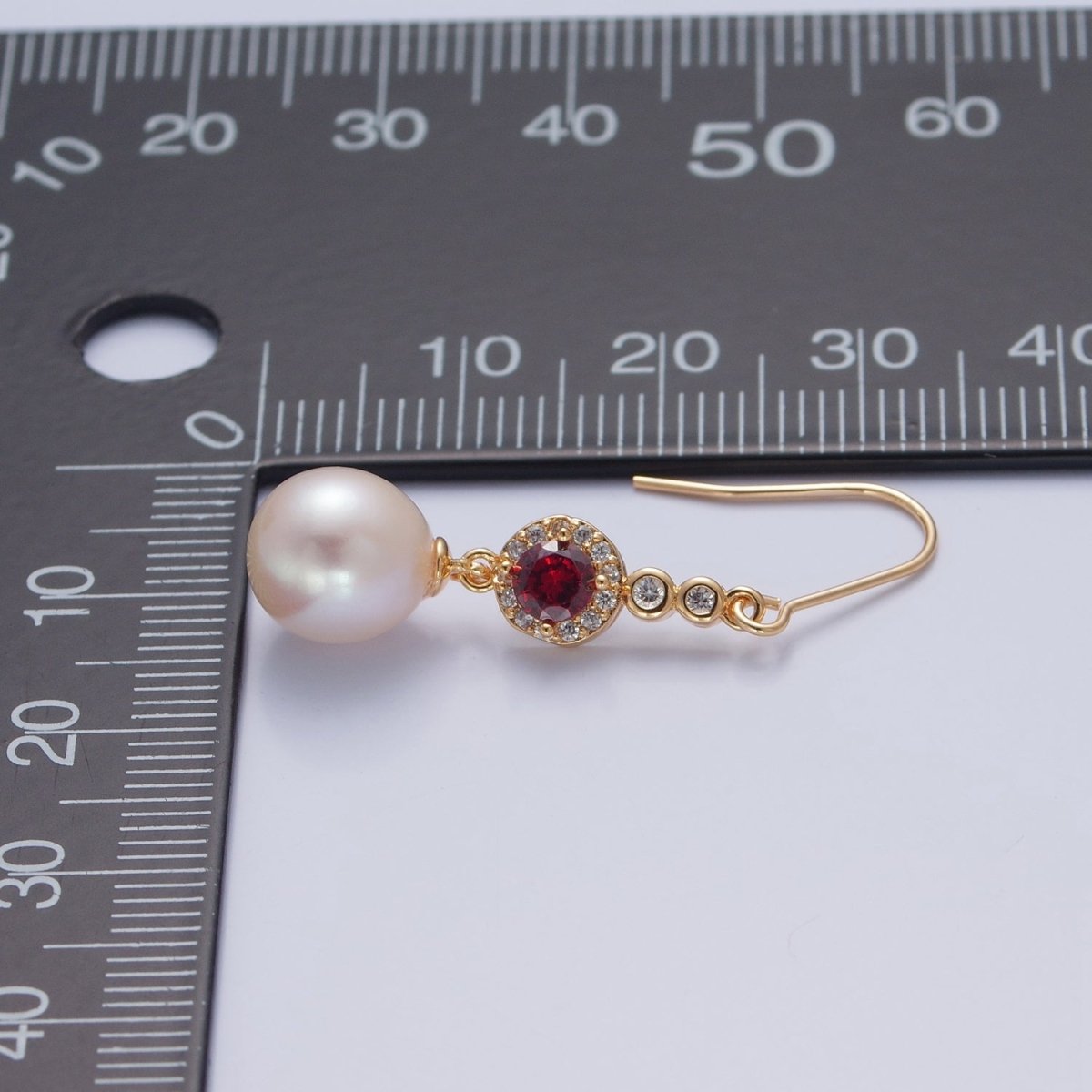 Pearl Drop Earring, Classic Style, Sterling Earring, French Hook V-377