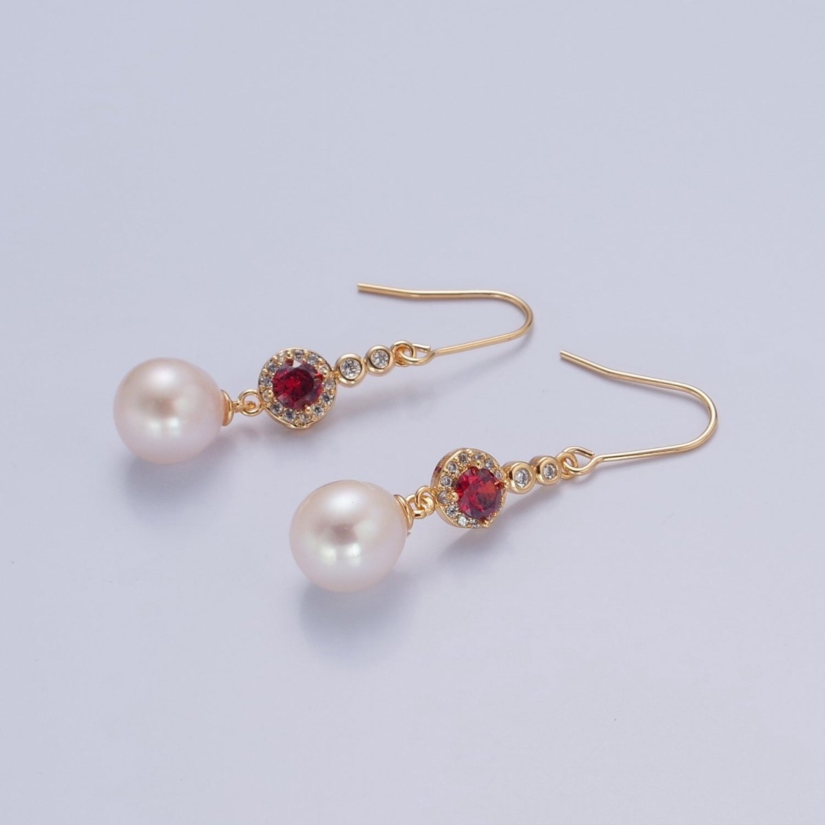 Pearl Drop Earring, Classic Style, Sterling Earring, French Hook V-377