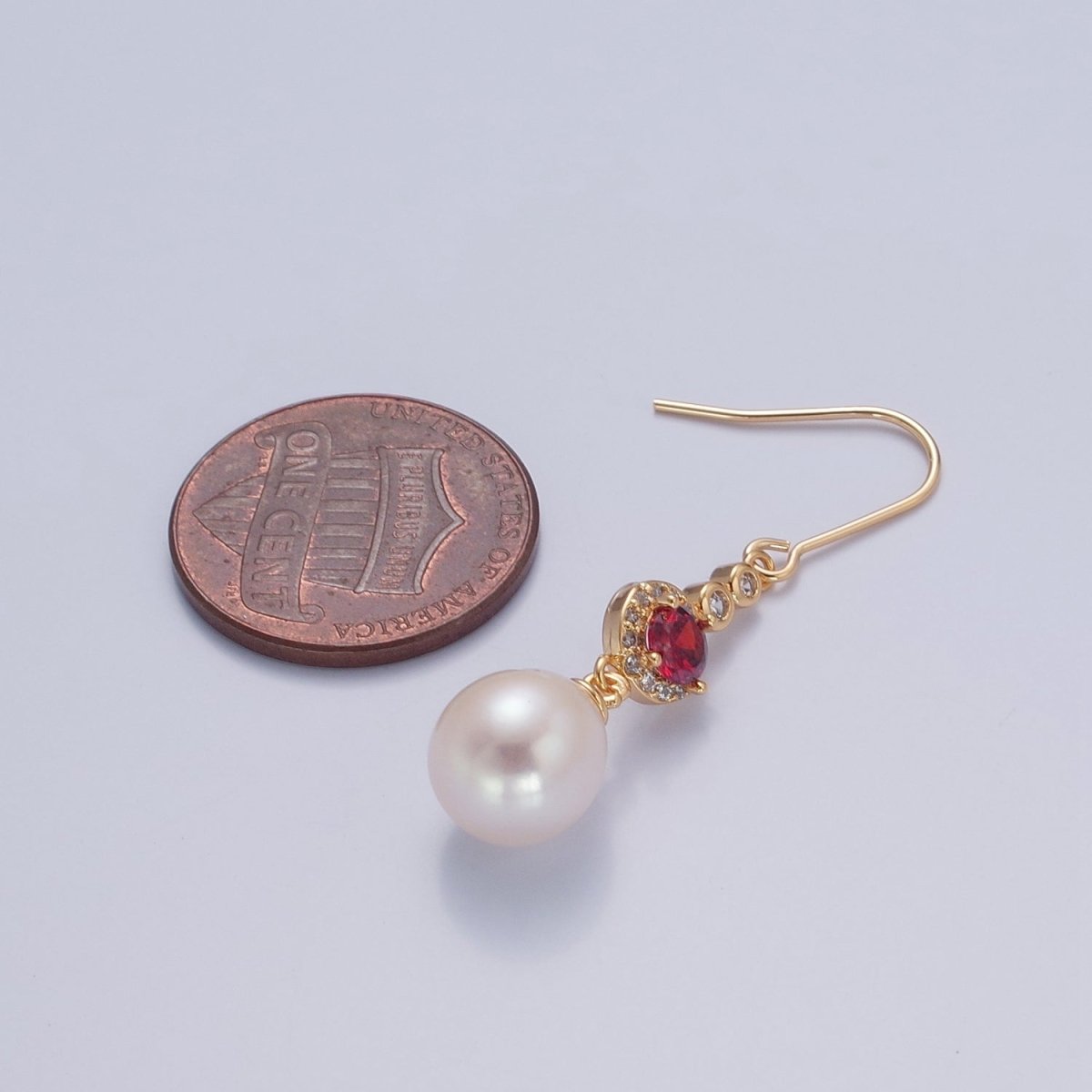 Pearl Drop Earring, Classic Style, Sterling Earring, French Hook V-377