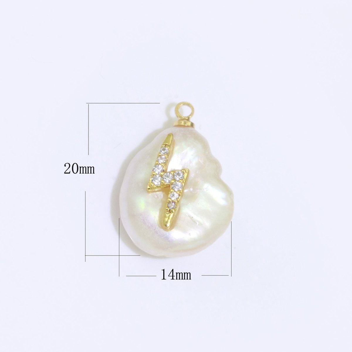 Pearl Gold Evil Eye Charm, Bee, Thunder, Weed, Star Charm Dainty Pear Freeform Pearl Jewelry for Amulet Pendant Jewelry Supply P-1826 P-1827