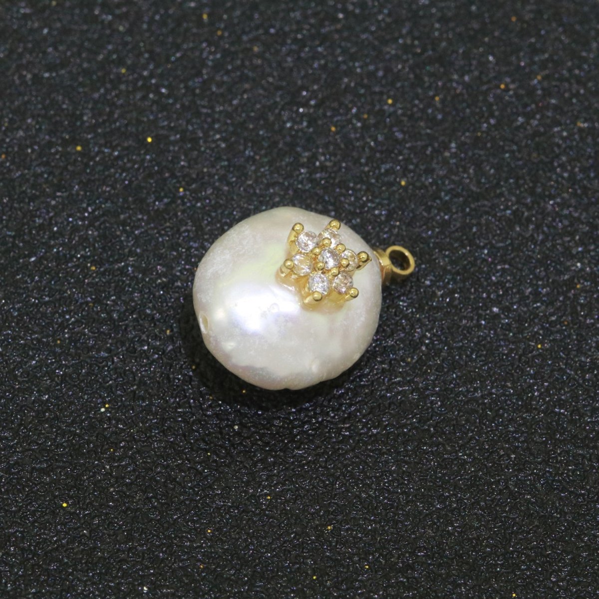 Pearl Gold Evil Eye Charm, Bee, Thunder, Weed, Star Charm Dainty Pear Freeform Pearl Jewelry for Amulet Pendant Jewelry Supply P-1826 P-1827
