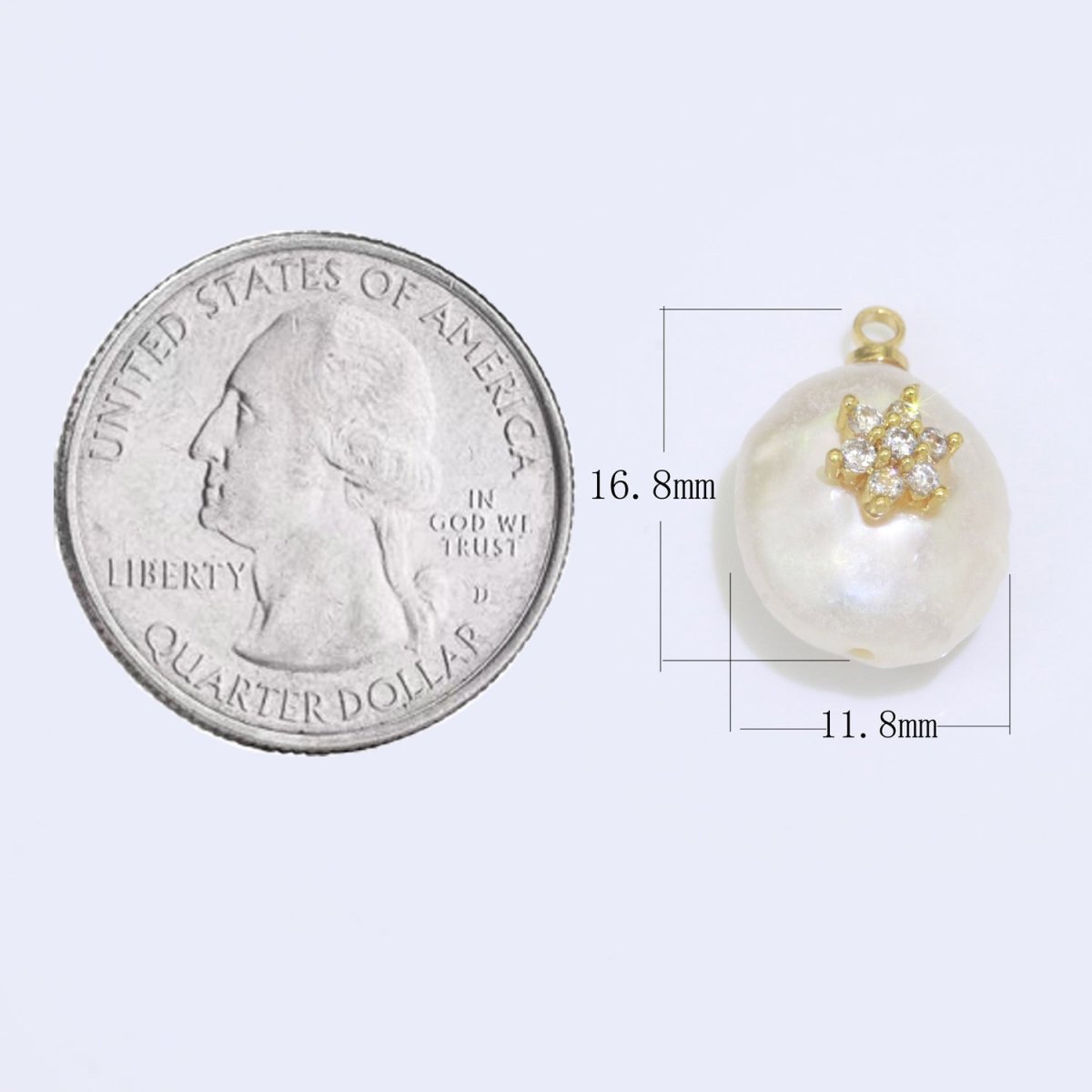 Pearl Gold Evil Eye Charm, Bee, Thunder, Weed, Star Charm Dainty Pear Freeform Pearl Jewelry for Amulet Pendant Jewelry Supply P-1826 P-1827