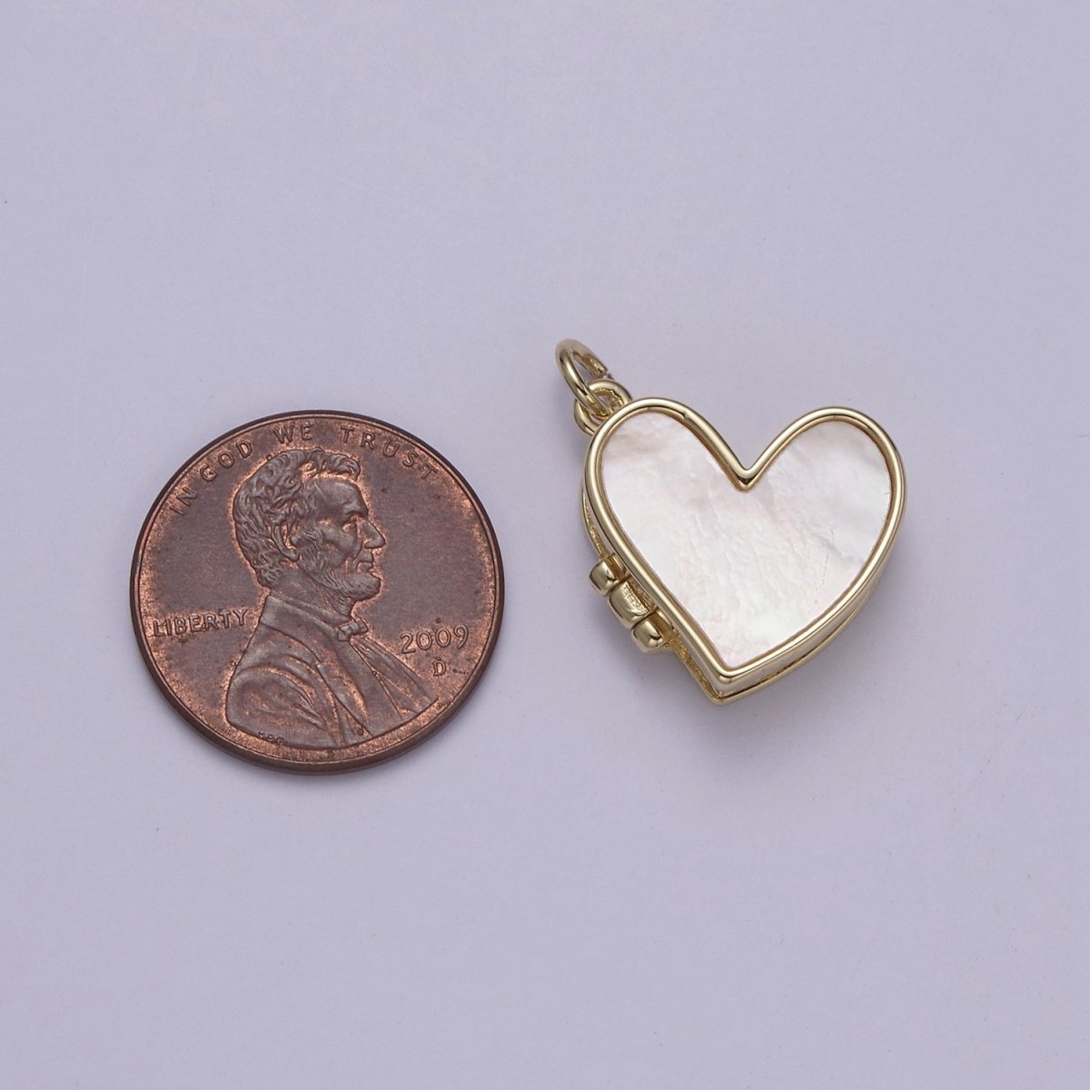 Pearl Locket Charm Necklace 14k Gold Filled Heart Locket for Photo Necklace • Pearl Jewelry W-193 - DLUXCA