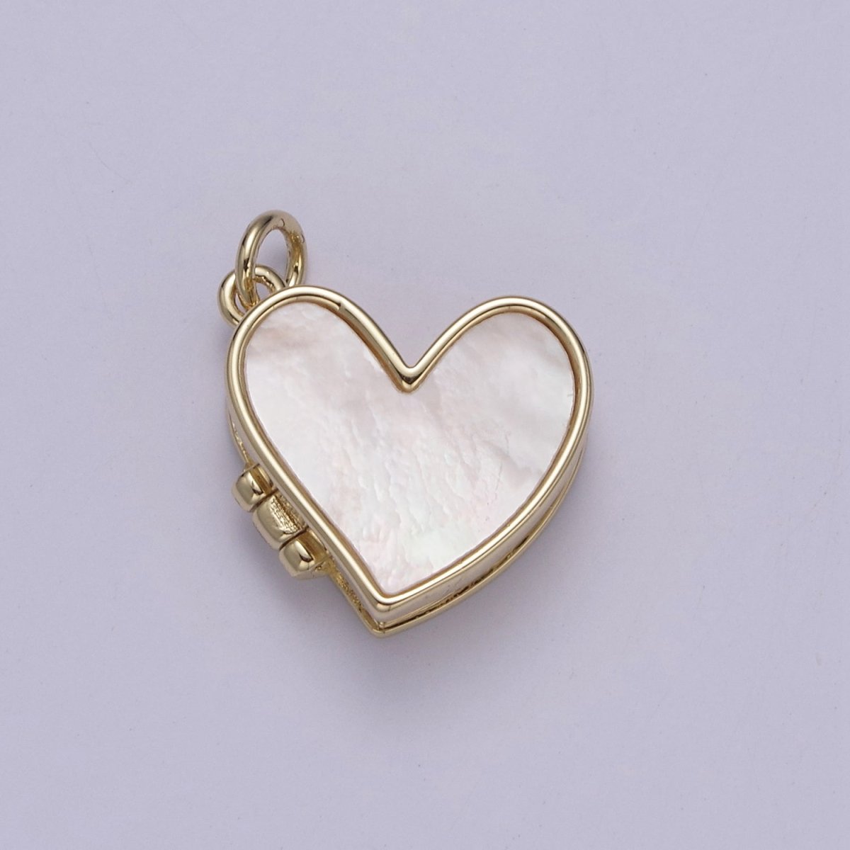 Pearl Locket Charm Necklace 14k Gold Filled Heart Locket for Photo Necklace • Pearl Jewelry W-193 - DLUXCA